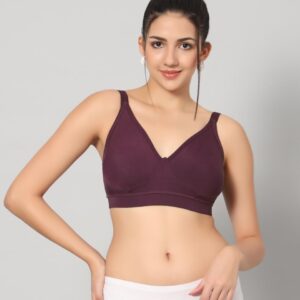 Azonix Seamless Non-Padded T-Shirt Bra – Maroon